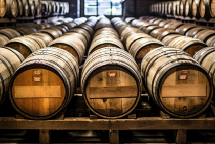 oak barrel aged bourbon